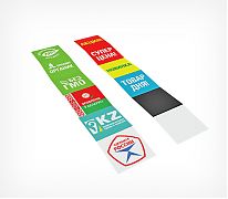 Держатели ценников с креплением предлагаем купить в Москве. Широкий каталог ценникодержателей в интернет-магазине Posmshop - Блокнот с символами для кассет SIGNS SET PC-А7/A7L  .