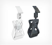 Держатели ценников с креплением предлагаем купить в Москве. Широкий каталог ценникодержателей в интернет-магазине Posmshop - Держатель кассет цен FX-PC прищепка средняя .